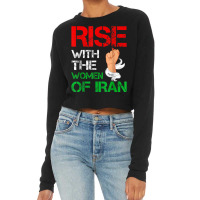 Rise With The Women Of Iran Women Life Freedom Dandelion T Shirt Cropped Sweater | Artistshot