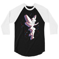 Peter Pan Tinker Bell Americana 3/4 Sleeve Shirt | Artistshot