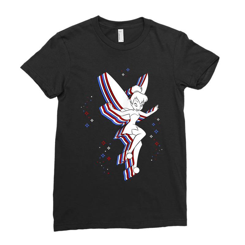 Peter Pan Tinker Bell Americana Ladies Fitted T-Shirt by CrawfordMoes | Artistshot