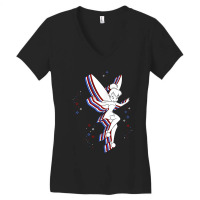 Peter Pan Tinker Bell Americana Women's V-neck T-shirt | Artistshot