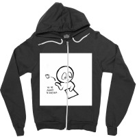 Blank Page Joie De Vivre Cartoon Zipper Hoodie | Artistshot