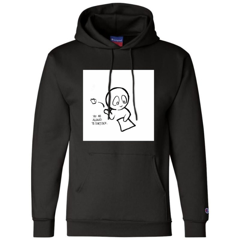 Blank Page Joie De Vivre Cartoon Champion Hoodie by WillieHall | Artistshot