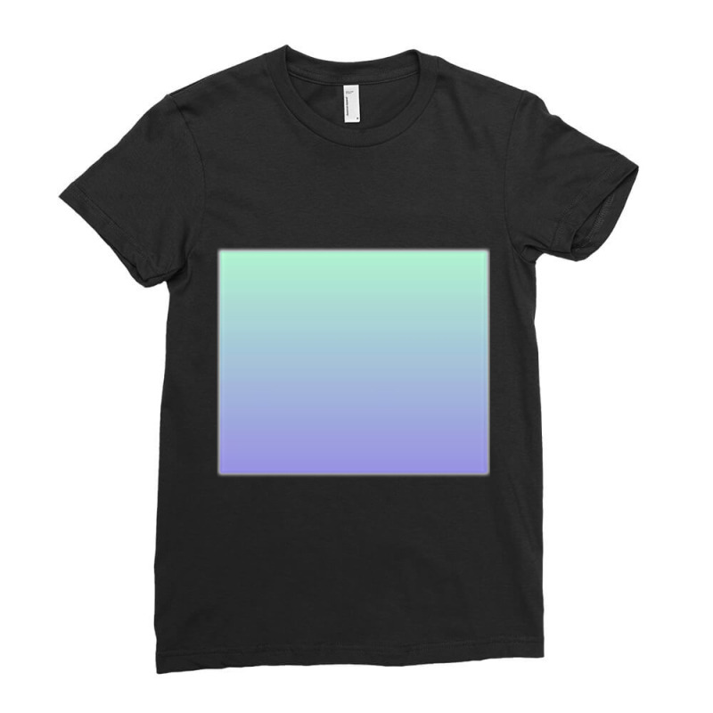 Gradient (purple To Green) Ladies Fitted T-Shirt by cm-arts | Artistshot