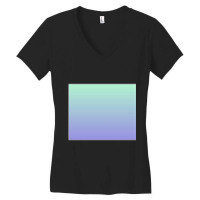 Gradient (purple To Green) Women's V-neck T-shirt | Artistshot