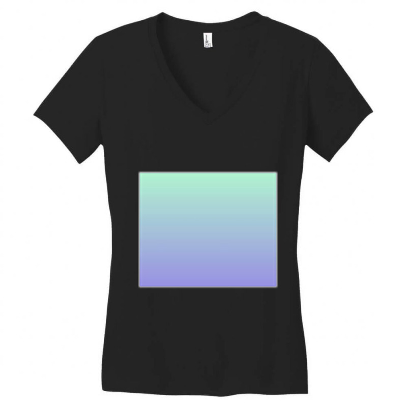 Gradient (purple To Green) Women's V-Neck T-Shirt by cm-arts | Artistshot