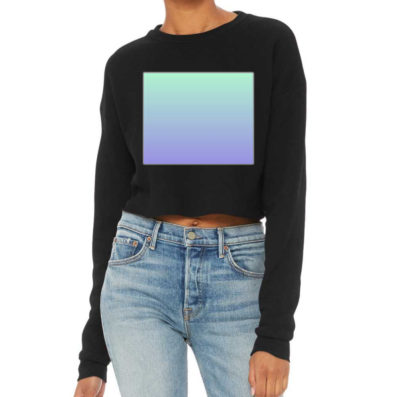 Gradient (purple To Green) Cropped Sweater by cm-arts | Artistshot