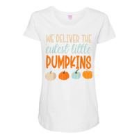 We Deliver The Cutest Little Pumpkins Labor And Delivery T Shirt Maternity Scoop Neck T-shirt | Artistshot