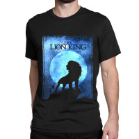 The Funny Lion And King Simba Night Sky Silhouette Classic T-shirt | Artistshot