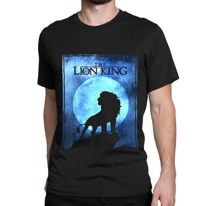 The Funny Lion And King Simba Night Sky Silhouette Classic T-shirt | Artistshot