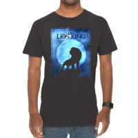 The Funny Lion And King Simba Night Sky Silhouette Vintage T-shirt | Artistshot