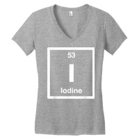 Iodine   I   Periodic Table Elements, Large Science Gifts T Shirt Women's V-neck T-shirt | Artistshot