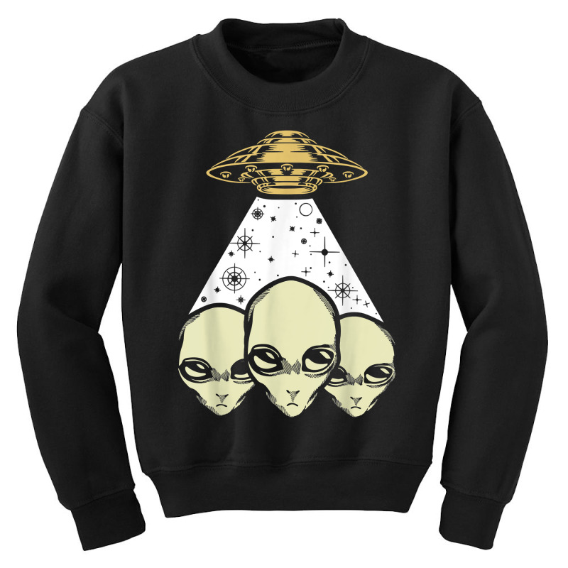 Ufo Abduction Cryptid Lover Unidentified Flying Object T Shirt Youth Sweatshirt | Artistshot