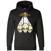 Ufo Abduction Cryptid Lover Unidentified Flying Object T Shirt Champion Hoodie | Artistshot