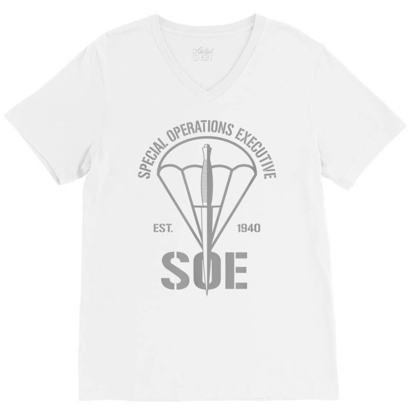 British Ww2 Special Operations Executive (soe) T Shirt V-neck Tee | Artistshot