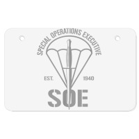 British Ww2 Special Operations Executive (soe) T Shirt Atv License Plate | Artistshot