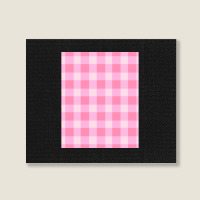 Preppy, Pink, Aesthetic, Gingham, Preppy Aesthetic Graphic Landscape Canvas Print | Artistshot