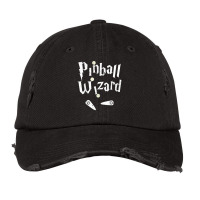 Pinball Wizard Arcade Machine Player Game Lover Art Design Vintage Cap | Artistshot