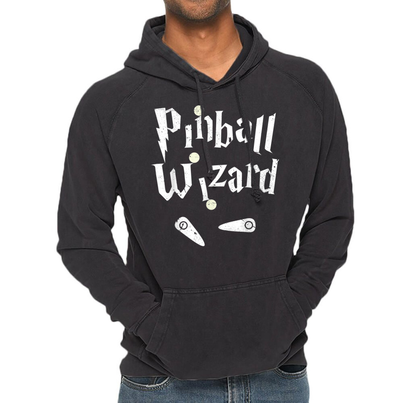 Pinball Wizard Arcade Machine Player Game Lover Art Design Vintage Hoodie | Artistshot