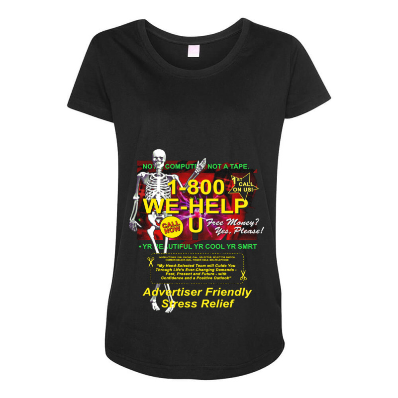 1-800 We-help U Premium Maternity Scoop Neck T-shirt by cm-arts | Artistshot