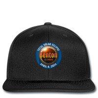 Benton Illinois Il Total Solar Eclipse 2024  3  T Shirt Printed Hat | Artistshot