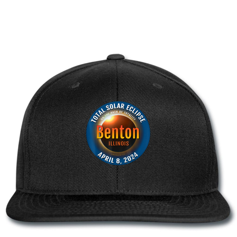 Benton Illinois Il Total Solar Eclipse 2024  3  T Shirt Printed hat by cm-arts | Artistshot