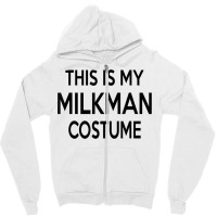 Milkman Group Couples Halloween Costume Zipper Hoodie | Artistshot