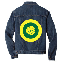 Yellow And Green Football Colours Classic Men Denim Jacket | Artistshot