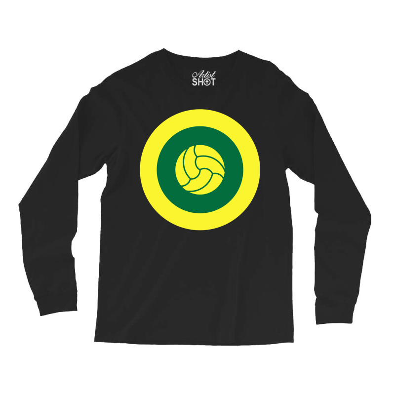 Yellow And Green Football Colours Classic Long Sleeve Shirts | Artistshot