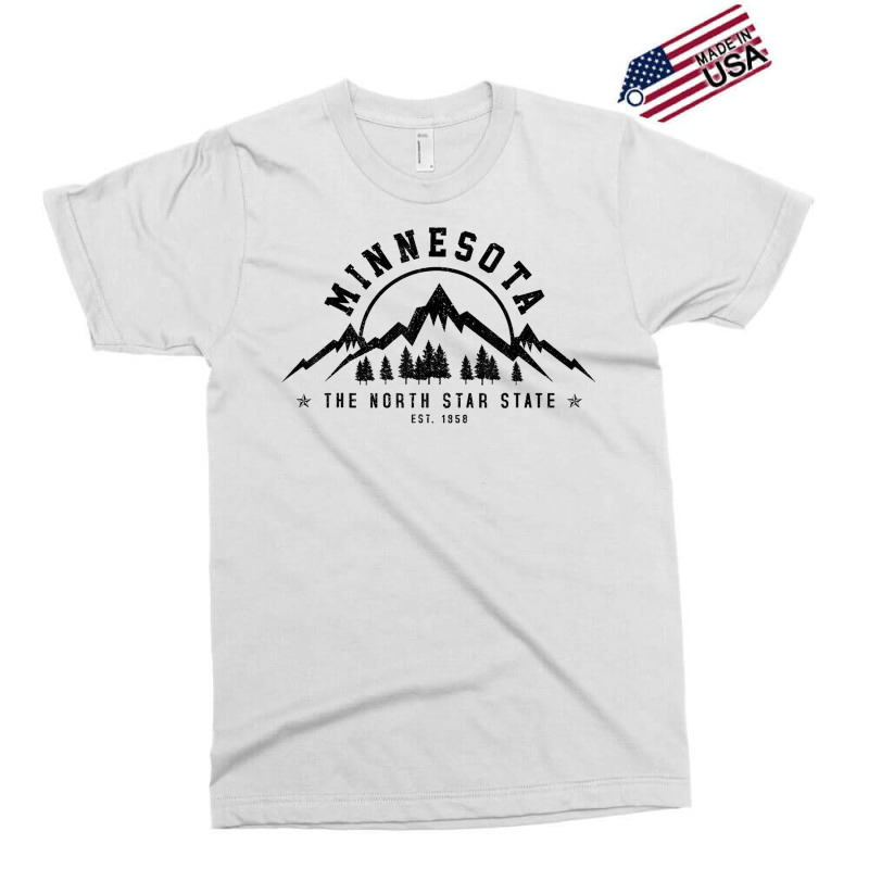 Minnesota North Star State Est. 1858 Vintage Mountains Gift Exclusive T-shirt | Artistshot