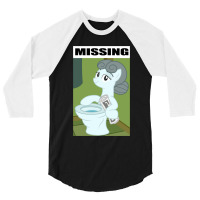 Missing Toilet Pony Horse Thing 3/4 Sleeve Shirt | Artistshot