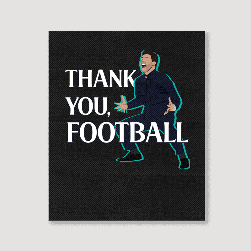 Mauricio Pochettino Thank You Football Essential Portrait Canvas Print | Artistshot