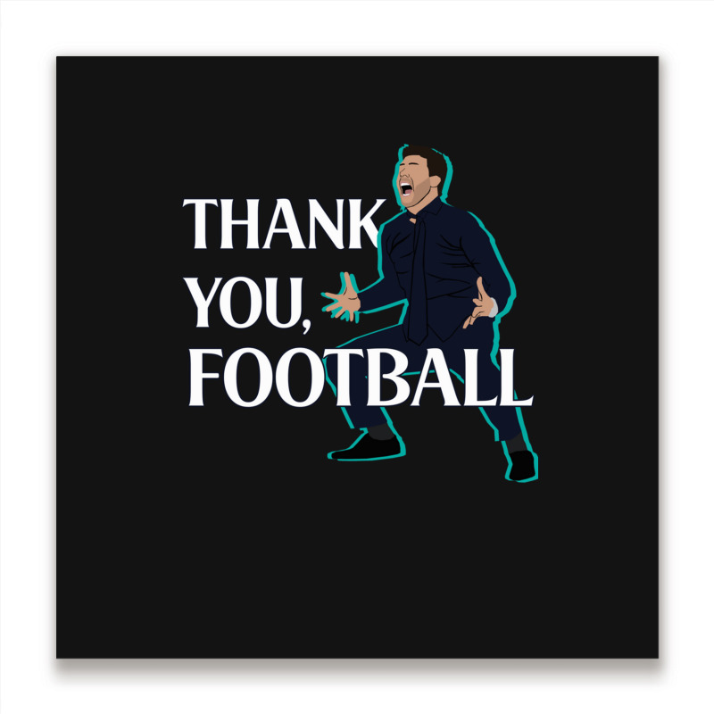 Mauricio Pochettino Thank You Football Essential Metal Print Square | Artistshot