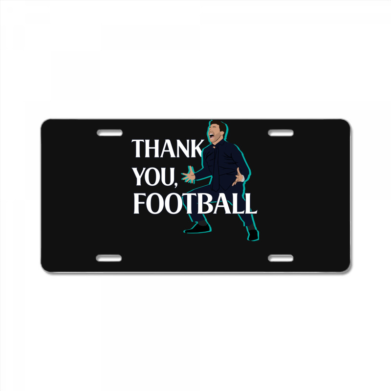 Mauricio Pochettino Thank You Football Essential License Plate | Artistshot