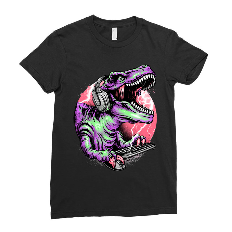 My Favorite People Dinosaur Gifts For Birthday Ladies Fitted T-Shirt by cm-arts | Artistshot