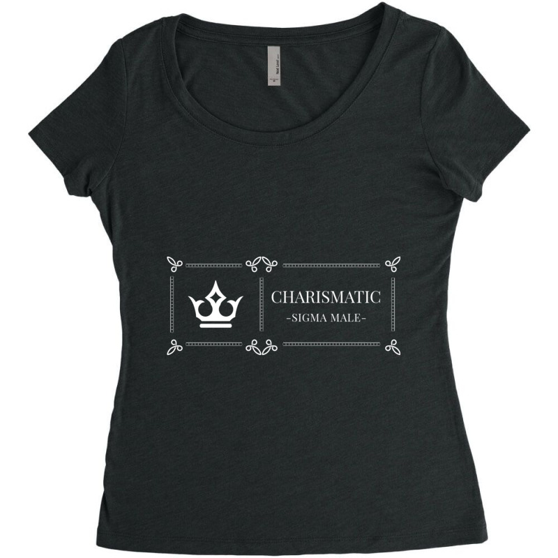 Charismatic - Sigma Male Women's Triblend Scoop T-shirt by cm-arts | Artistshot