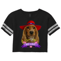 Cocker Spaniel Shirt Pop Art Love Cocker Spaniels Dad Mom Premium T Sh Scorecard Crop Tee | Artistshot