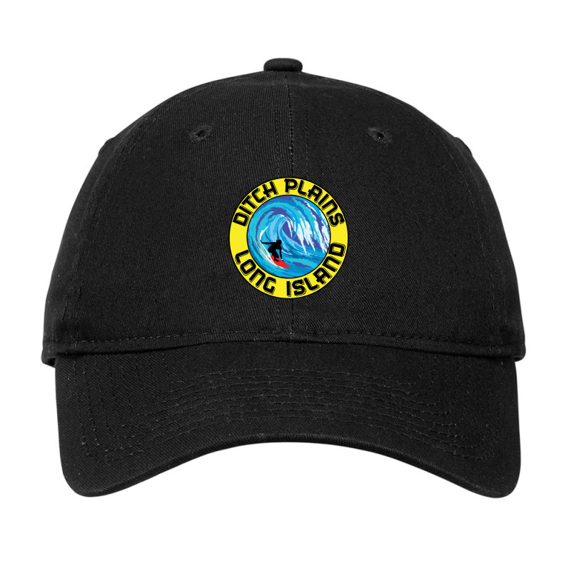 Surfing Ditch Plains Long Island New York Adjustable Cap by bettykrulla | Artistshot