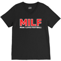 Man I Love Football Classic V-neck Tee | Artistshot