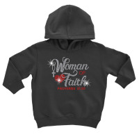 Woman Of Faith Bling Rhinestone Funny Christian Birthday T Shirt Toddler Hoodie | Artistshot