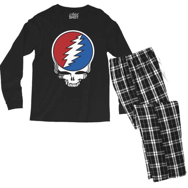 Thunder Skull Men's Long Sleeve Pajama Set | Artistshot