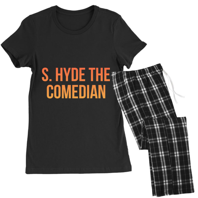 S. Hyde The Comedian Cool Comfy Trendy Cool Look With Orange Black Col Women's Pajamas Set by cm-arts | Artistshot