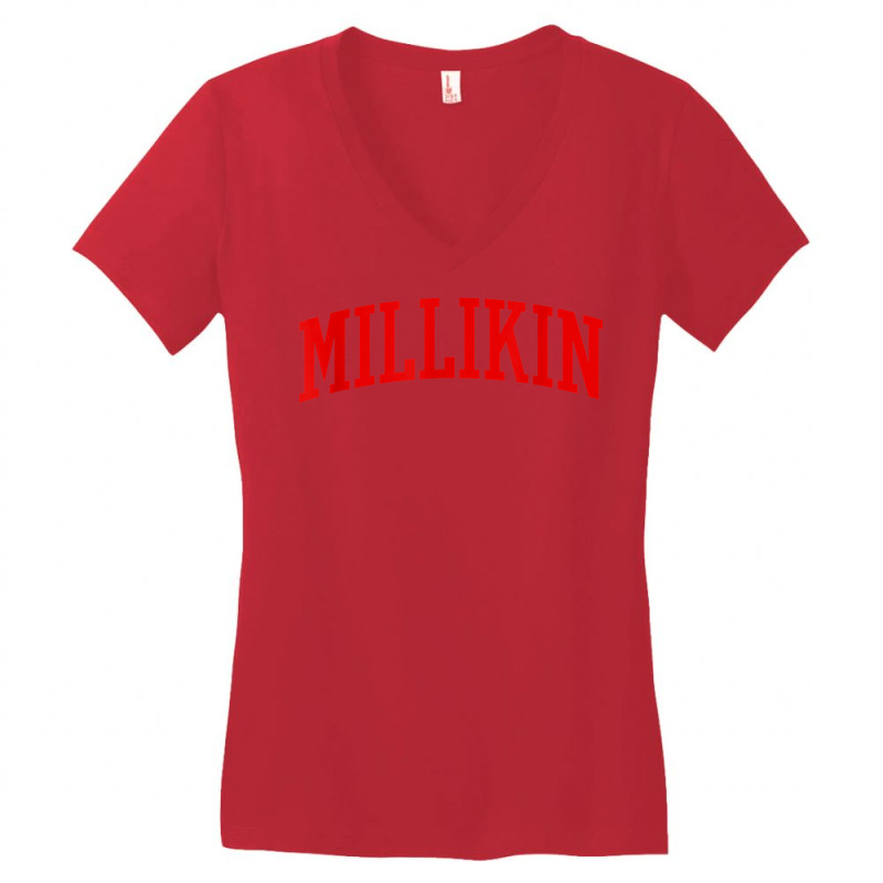 Millikin Arch Vintage Retro University Style T Shirt Women's V-Neck T-Shirt by cm-arts | Artistshot