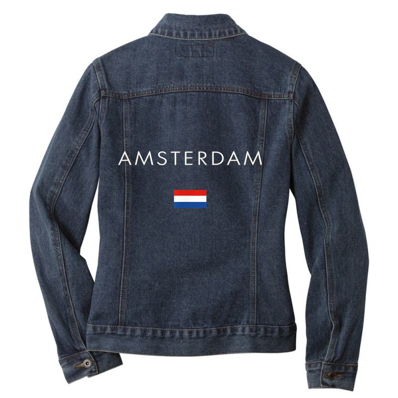 Amsterdam T Shirt Fashion International Xo4u Original Ladies Denim Jacket by cm-arts | Artistshot