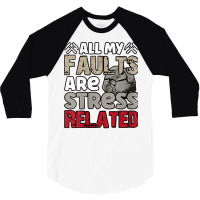 Womens All My Faults Are Stress Related, Geologist V Neck T Shirt 3/4 Sleeve Shirt | Artistshot