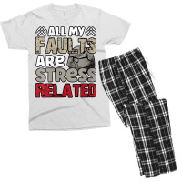 Womens All My Faults Are Stress Related, Geologist V Neck T Shirt Men's T-shirt Pajama Set | Artistshot