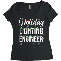 Holiday Lighting Engineer Christmas Light Mens Women's Triblend Scoop T-shirt | Artistshot