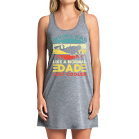 Diver Scuba Dad Like A Normal Dad Just Cooler Vintage Diving Dad Fathe Tank Dress | Artistshot