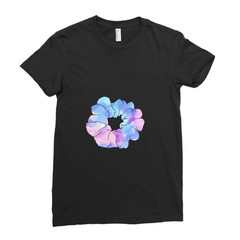 Watercolor Scrunchie Whistlin Diesel Ladies Fitted T-Shirt by cm-arts | Artistshot