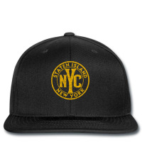 Staten Island New York Vintage Sign Distressed Amber Print Pullover Ho Printed Hat | Artistshot