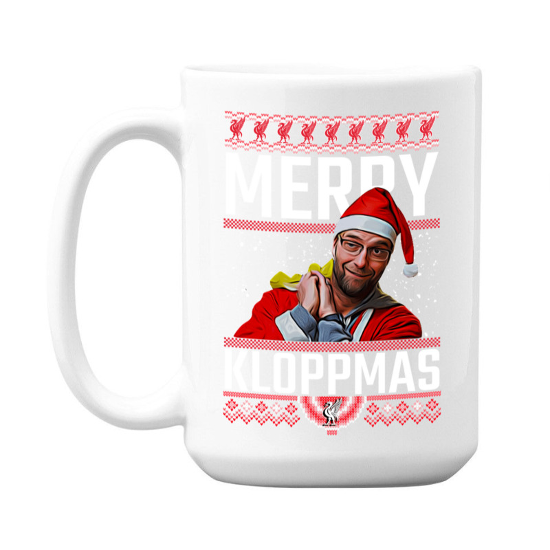 Merry Kloppmas Jurgen Klopp Lfc Christmas Design Classic 15 Oz Coffee Mug | Artistshot